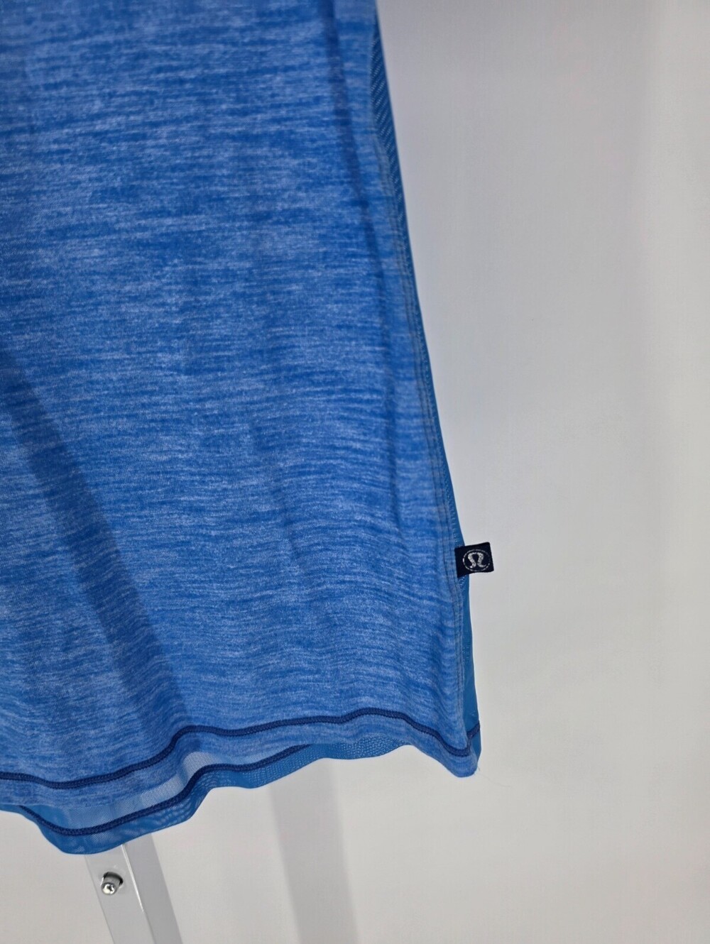 Lululemon Womens Sz 6 Meant To Move Tee Heathered Blazer Blue T Shirt - Picture 2 of 4
